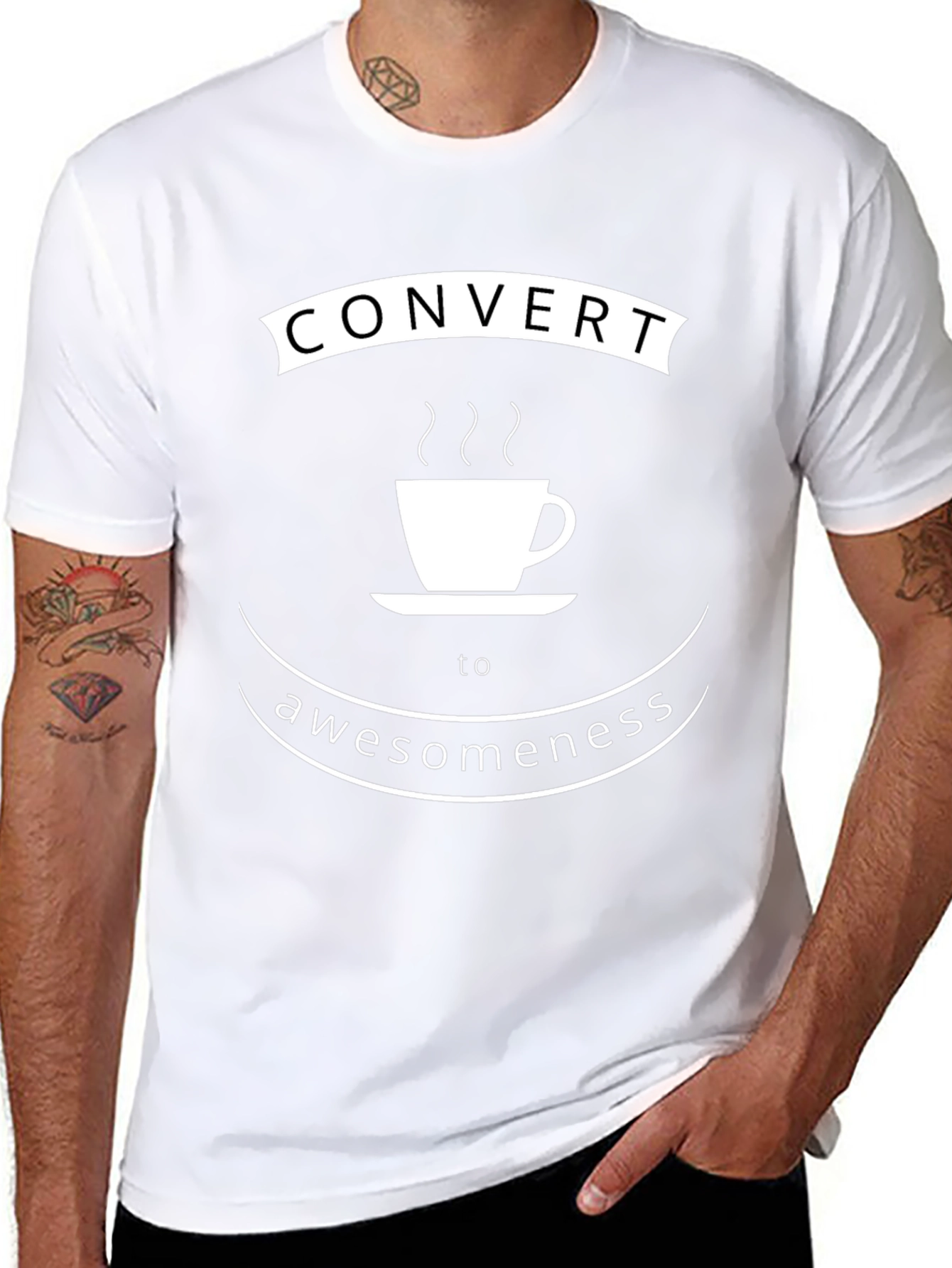 Convert to Awesomeness Coffee T-Shirt