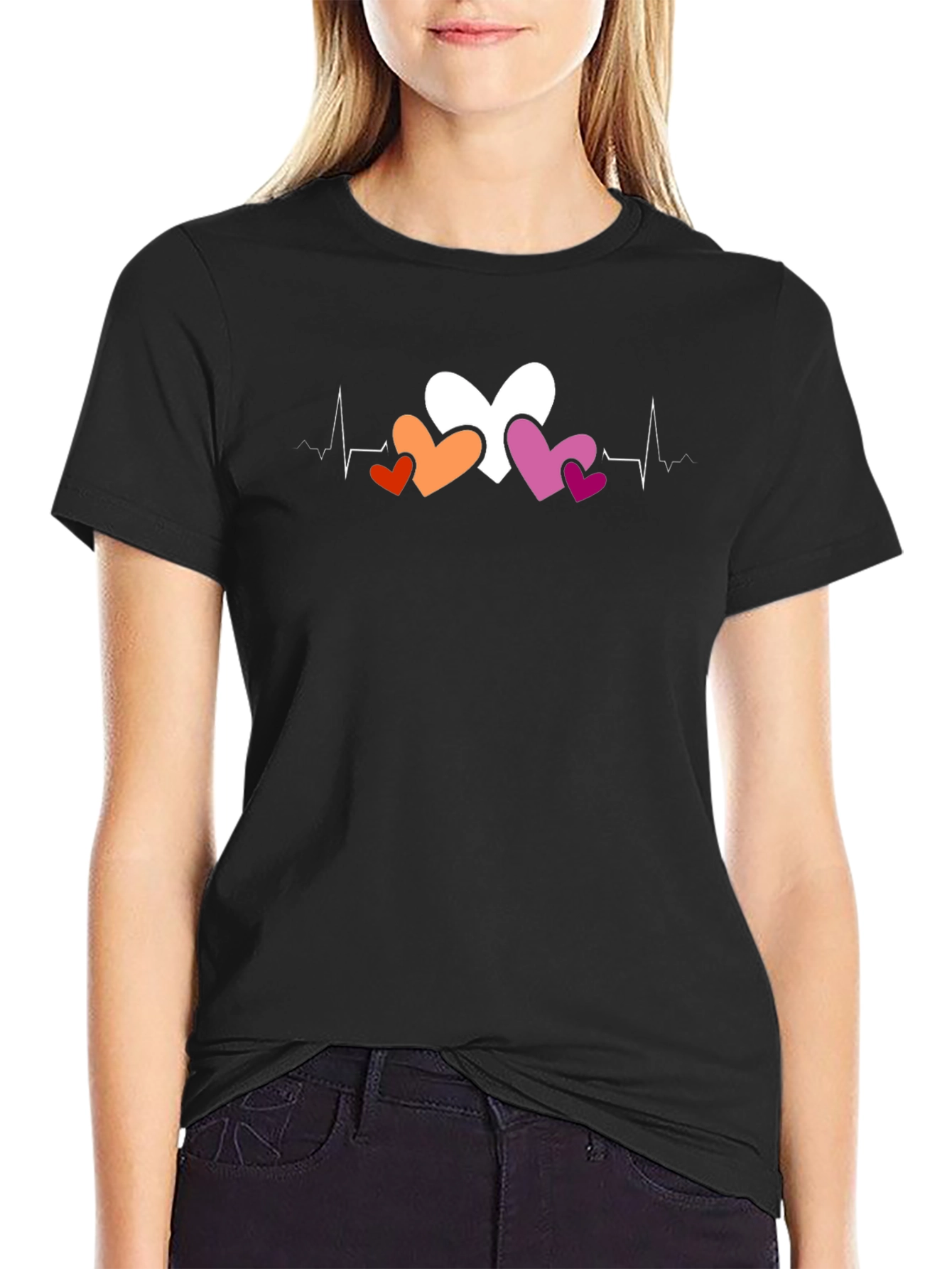 Heartbeat Lesbian Pride T-Shirt