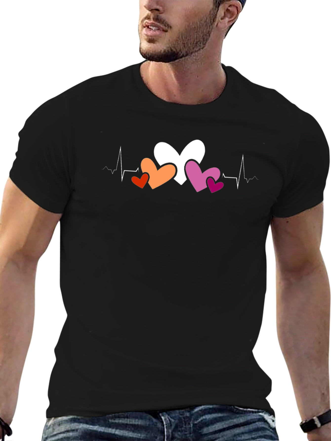 Heartbeat Lesbian Pride T-Shirt
