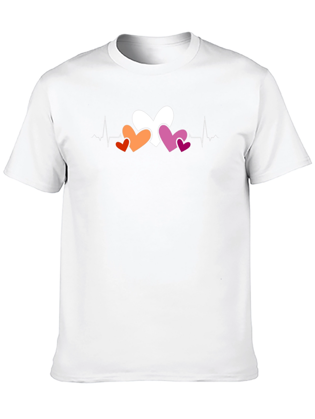 Heartbeat Lesbian Pride T-Shirt