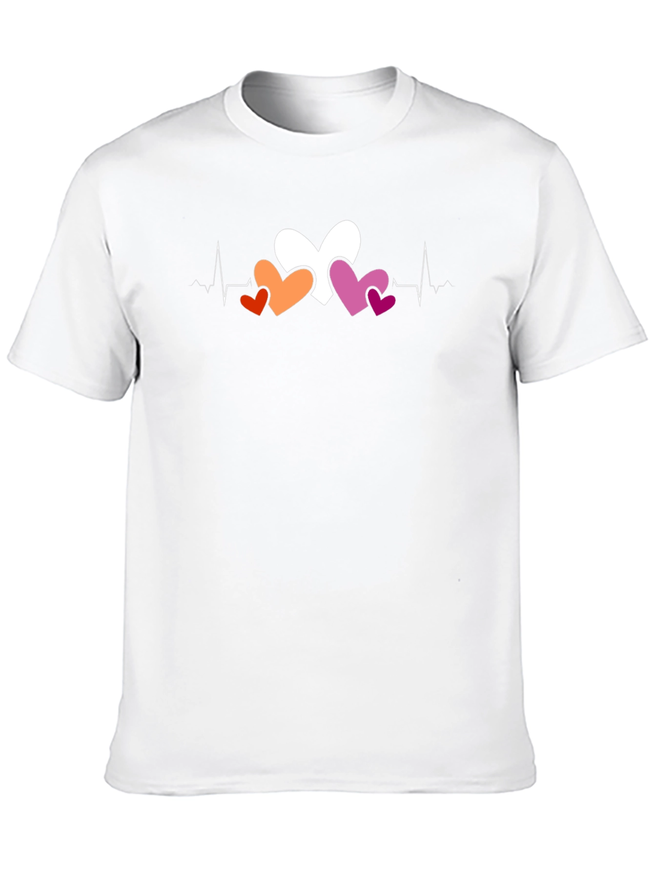 Heartbeat Lesbian Pride T-Shirt