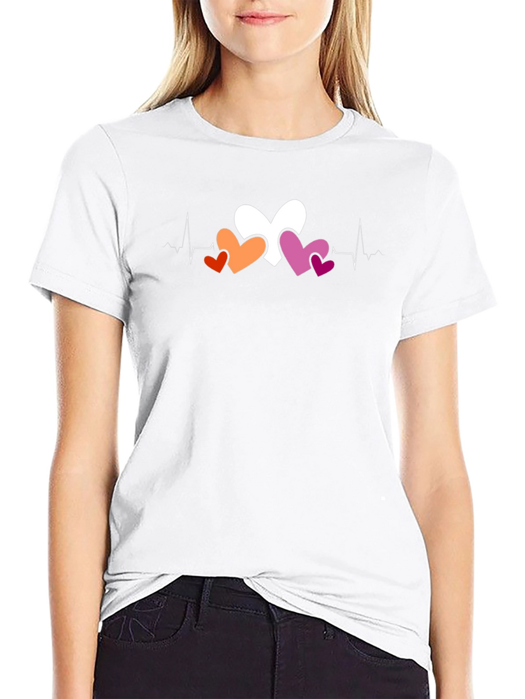 Heartbeat Lesbian Pride T-Shirt