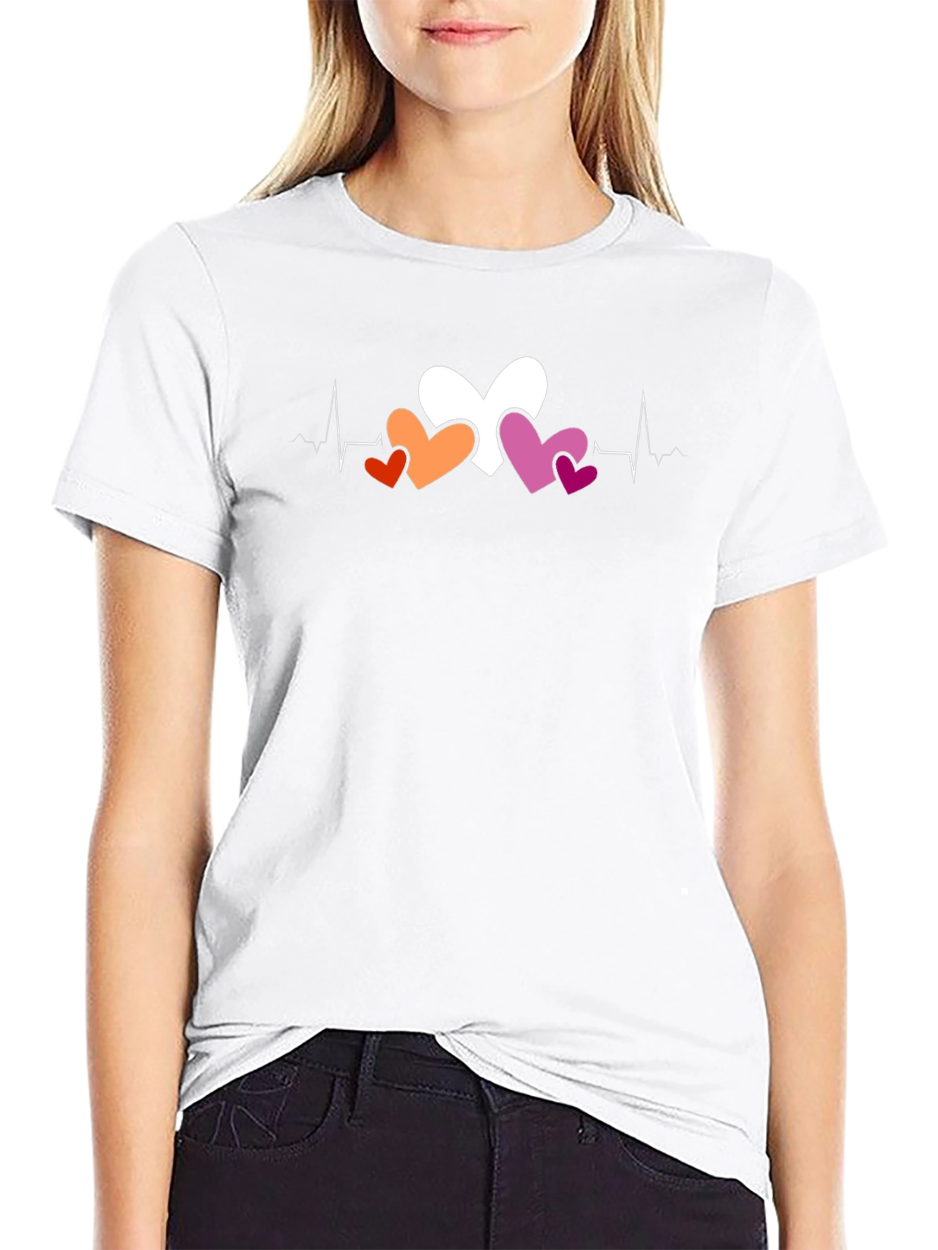 Heartbeat Lesbian Pride T-Shirt