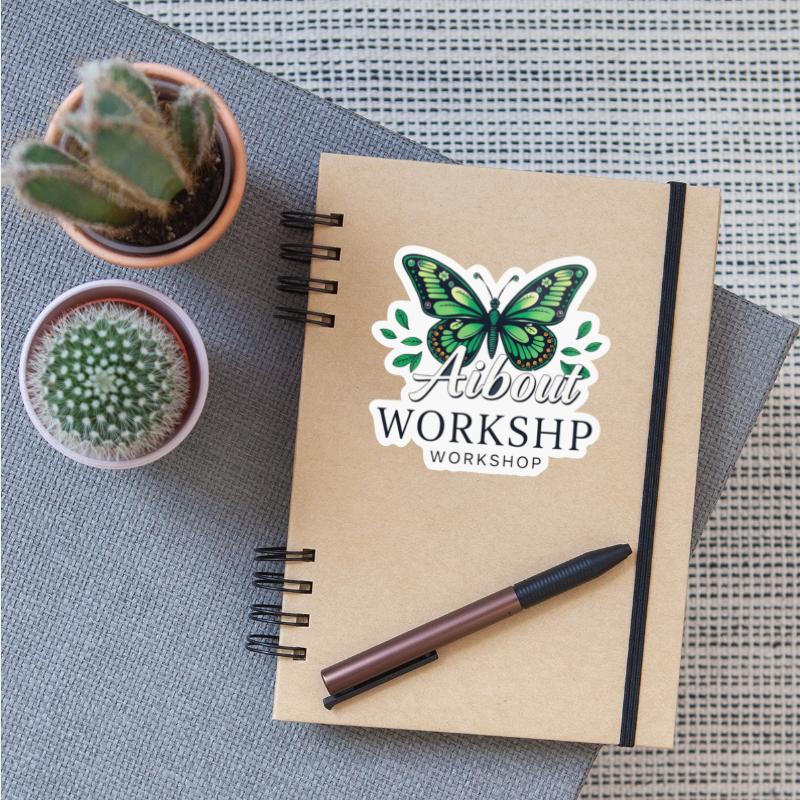 Elegant Butterfly with Leaf Accents