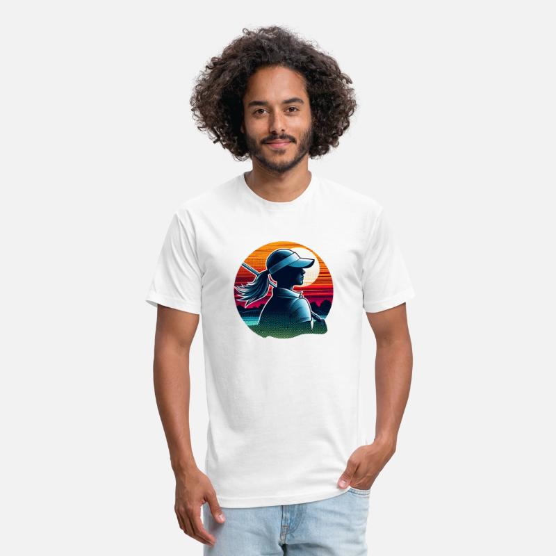 Elegant Woman Golfer Swing at Dusk