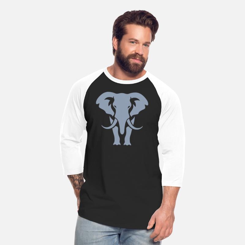 Elephant Silhouette White Logo