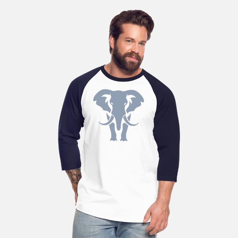 Elephant Silhouette White Logo