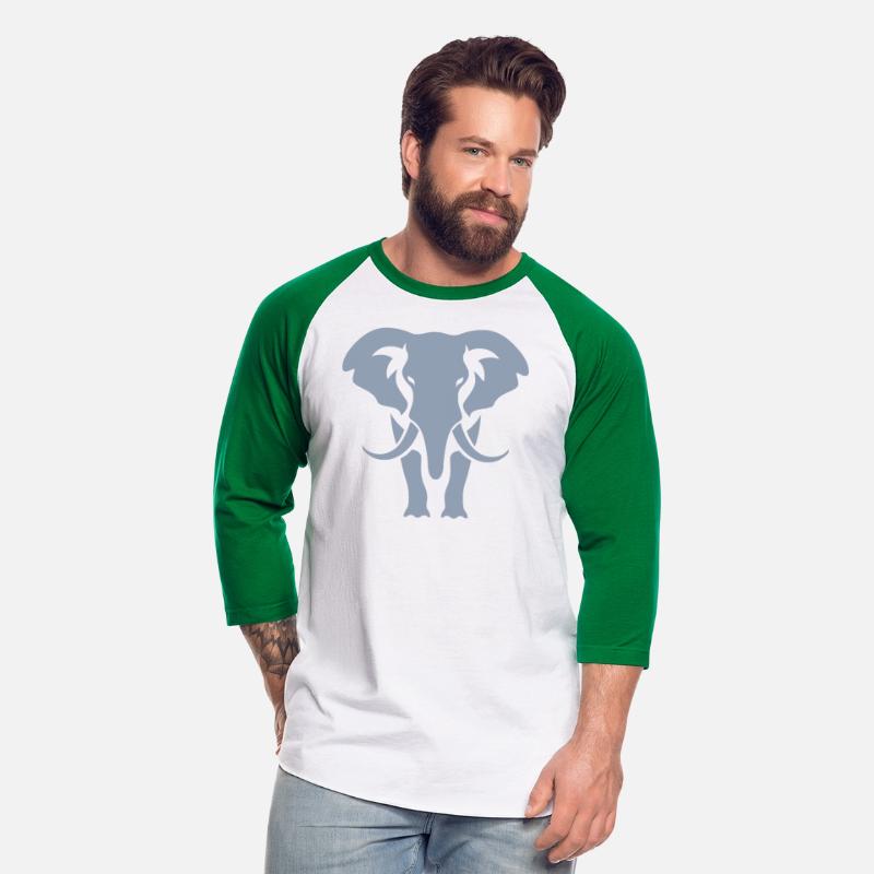 Elephant Silhouette White Logo