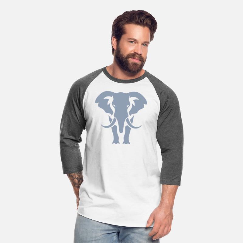 Elephant Silhouette White Logo