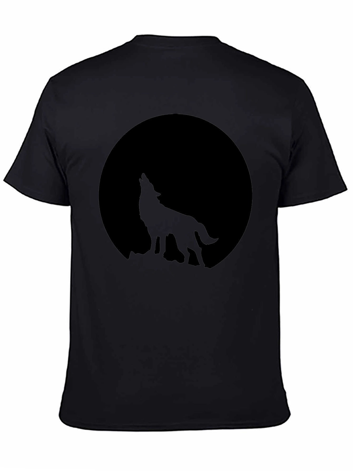 Wolf Moon Graphic Tee - Black