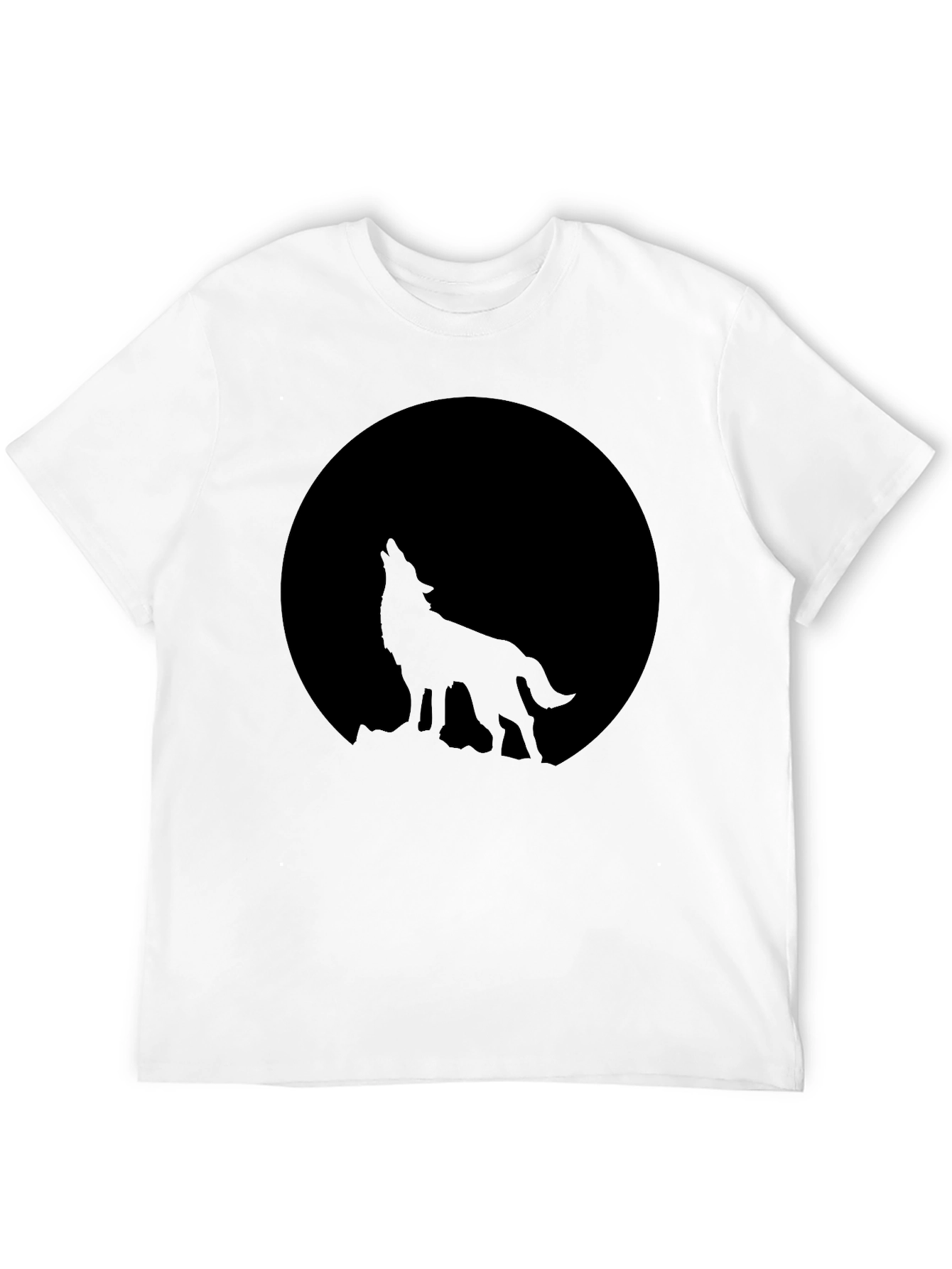 Wolf Moon Graphic Tee - Black
