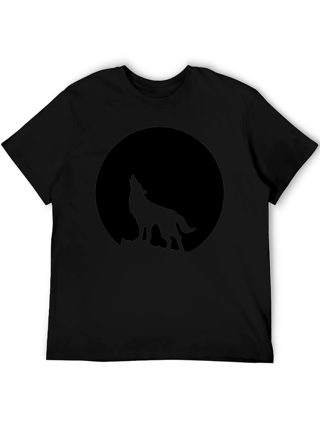 Wolf Moon Graphic Tee - Black