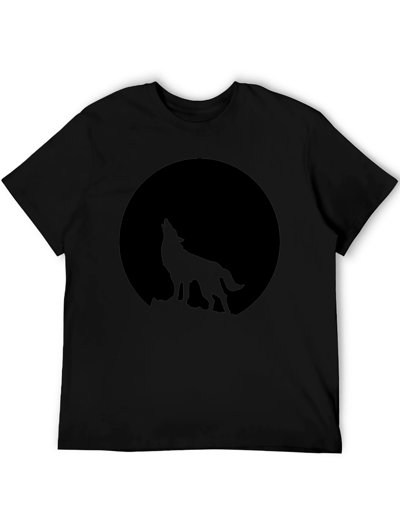 Wolf Moon Graphic Tee - Black
