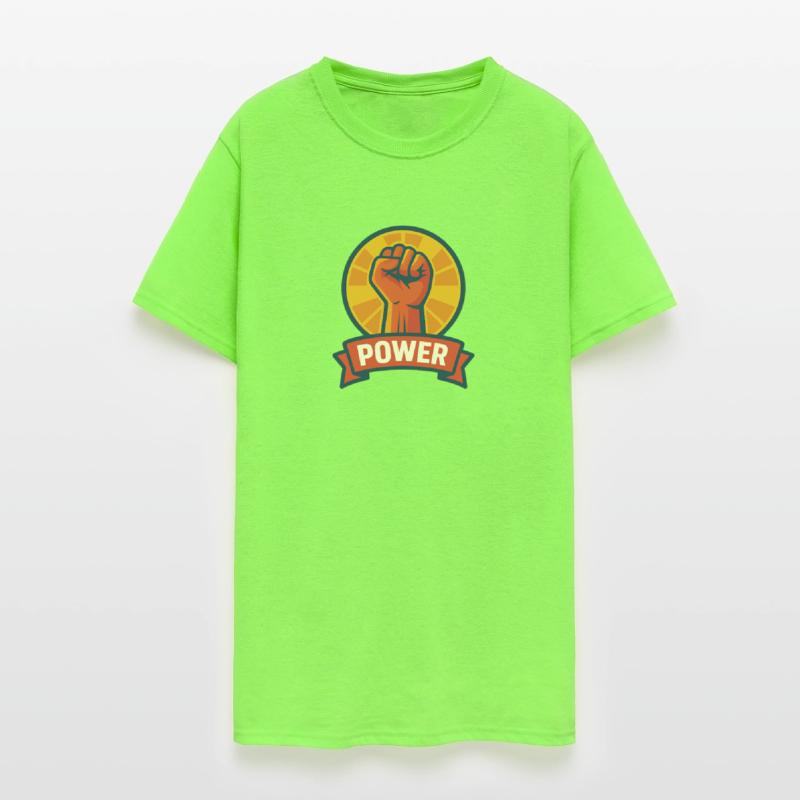 Empowering Fist with Radiant Sunburst