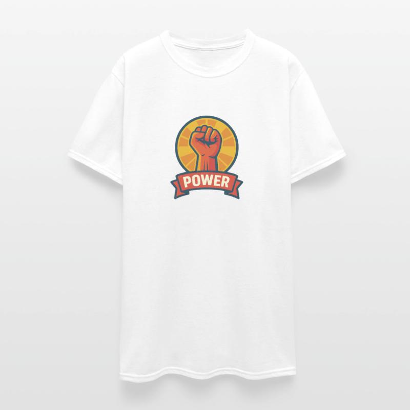 Empowering Fist with Radiant Sunburst