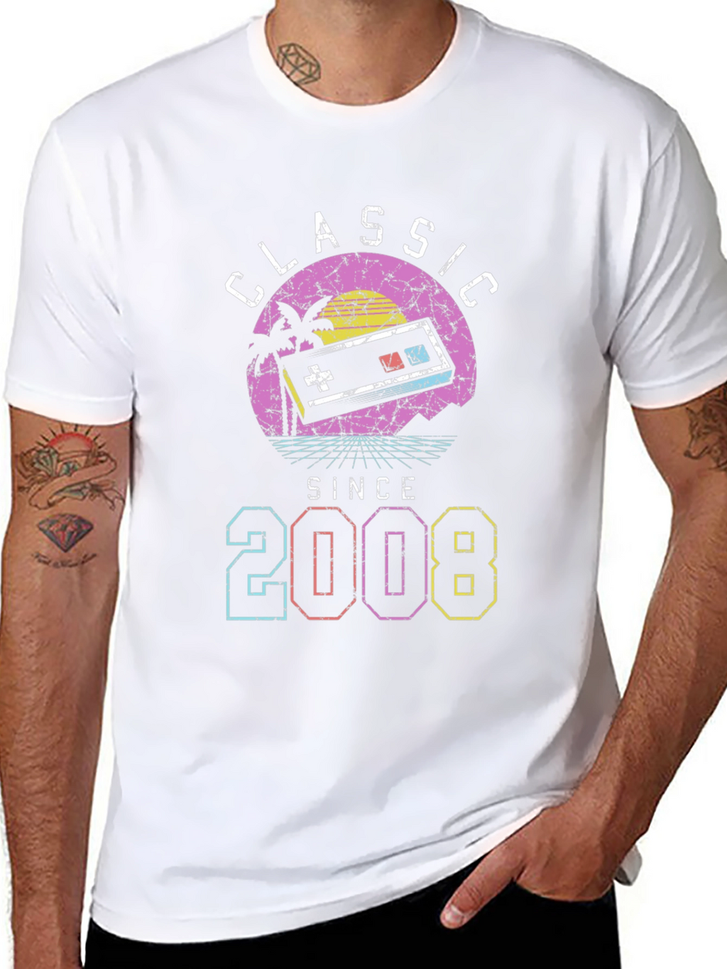 Classic Since 2008 Retro Gaming T-Shirt