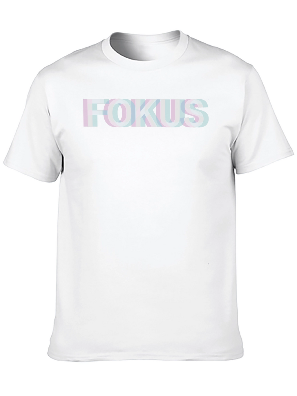 FOKUS Glitch Graphic Tee - Soft Cotton Blend