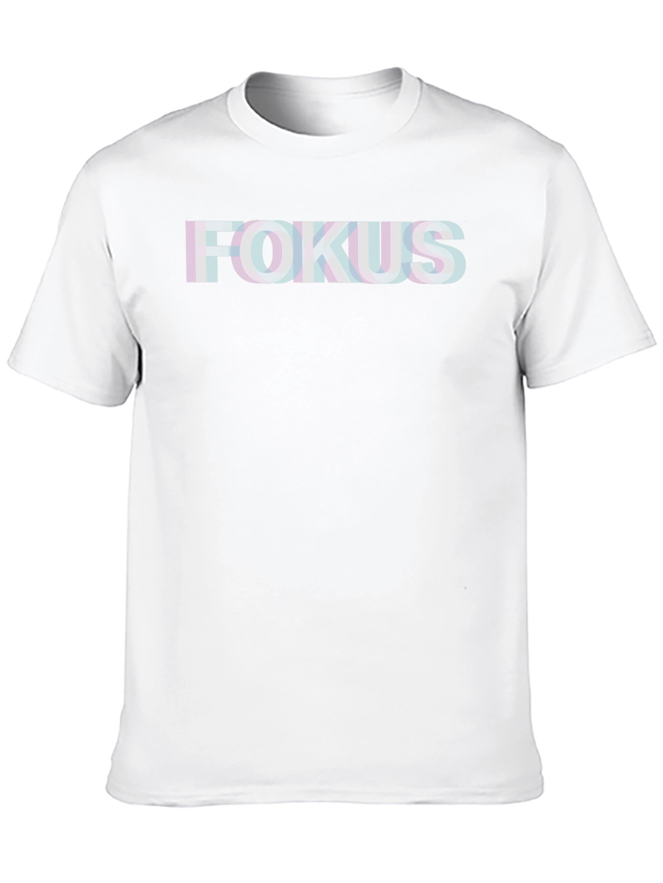 FOKUS Glitch Graphic Tee - Soft Cotton Blend