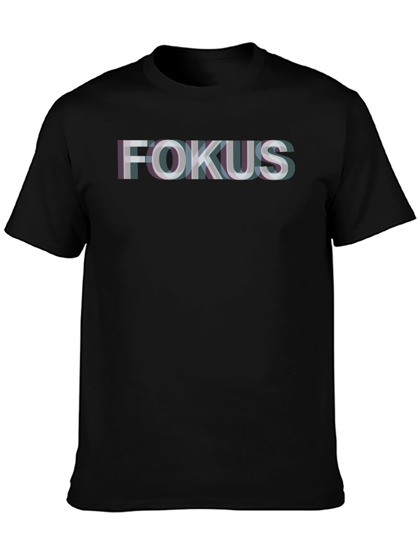 FOKUS Glitch Graphic Tee - Soft Cotton Blend