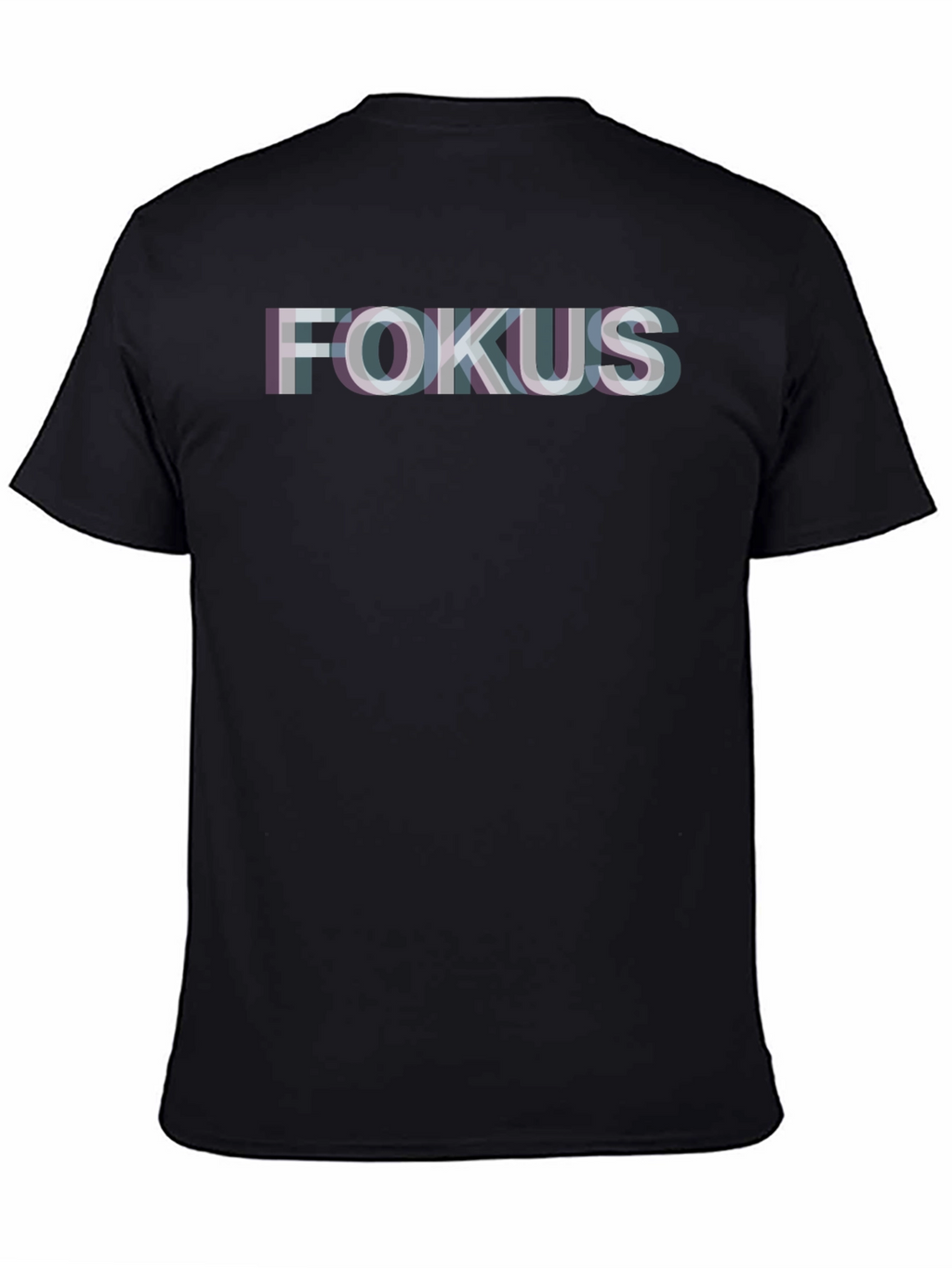 FOKUS Glitch Graphic Tee - Soft Cotton Blend