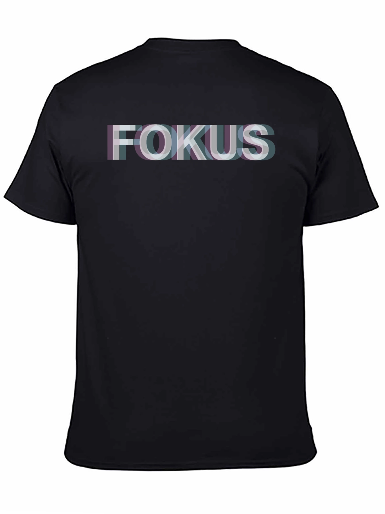 FOKUS Glitch Graphic Tee - Soft Cotton Blend