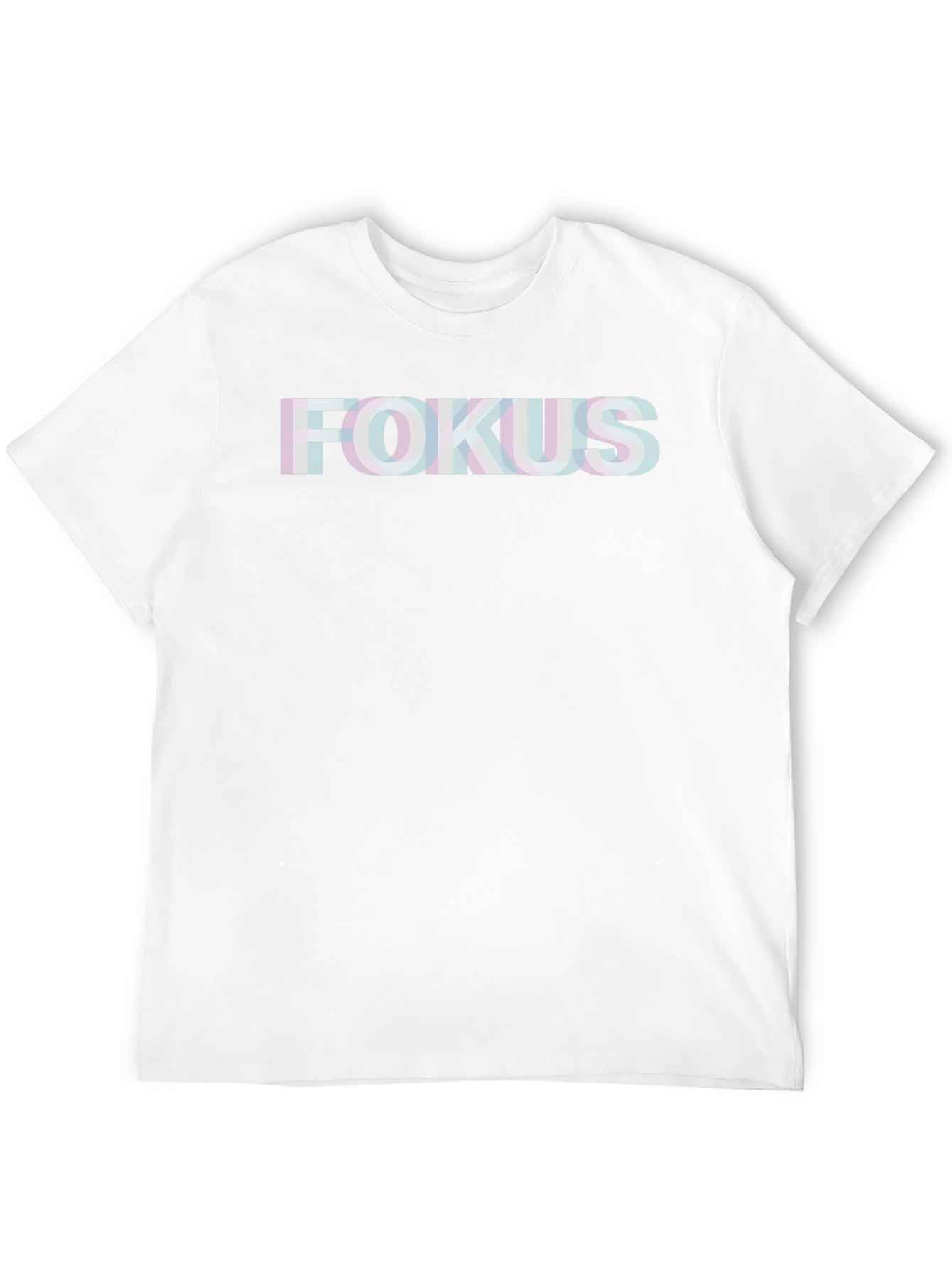 FOKUS Glitch Graphic Tee - Soft Cotton Blend
