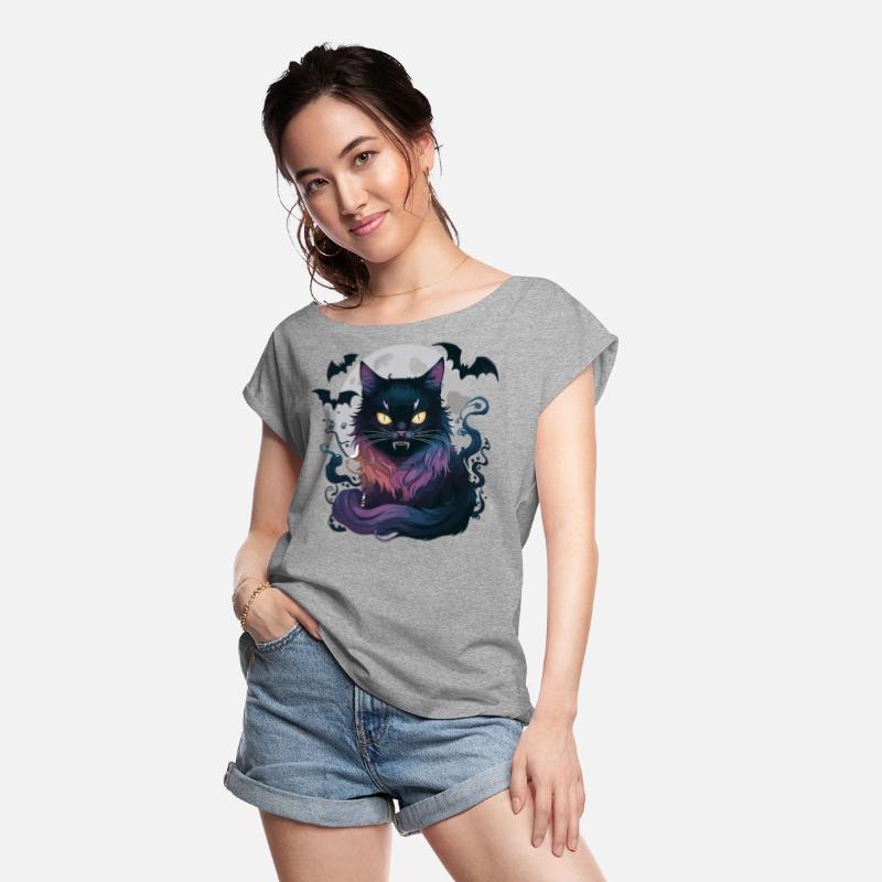 Enigmatic Cat Sticker: Dark Fantasy
