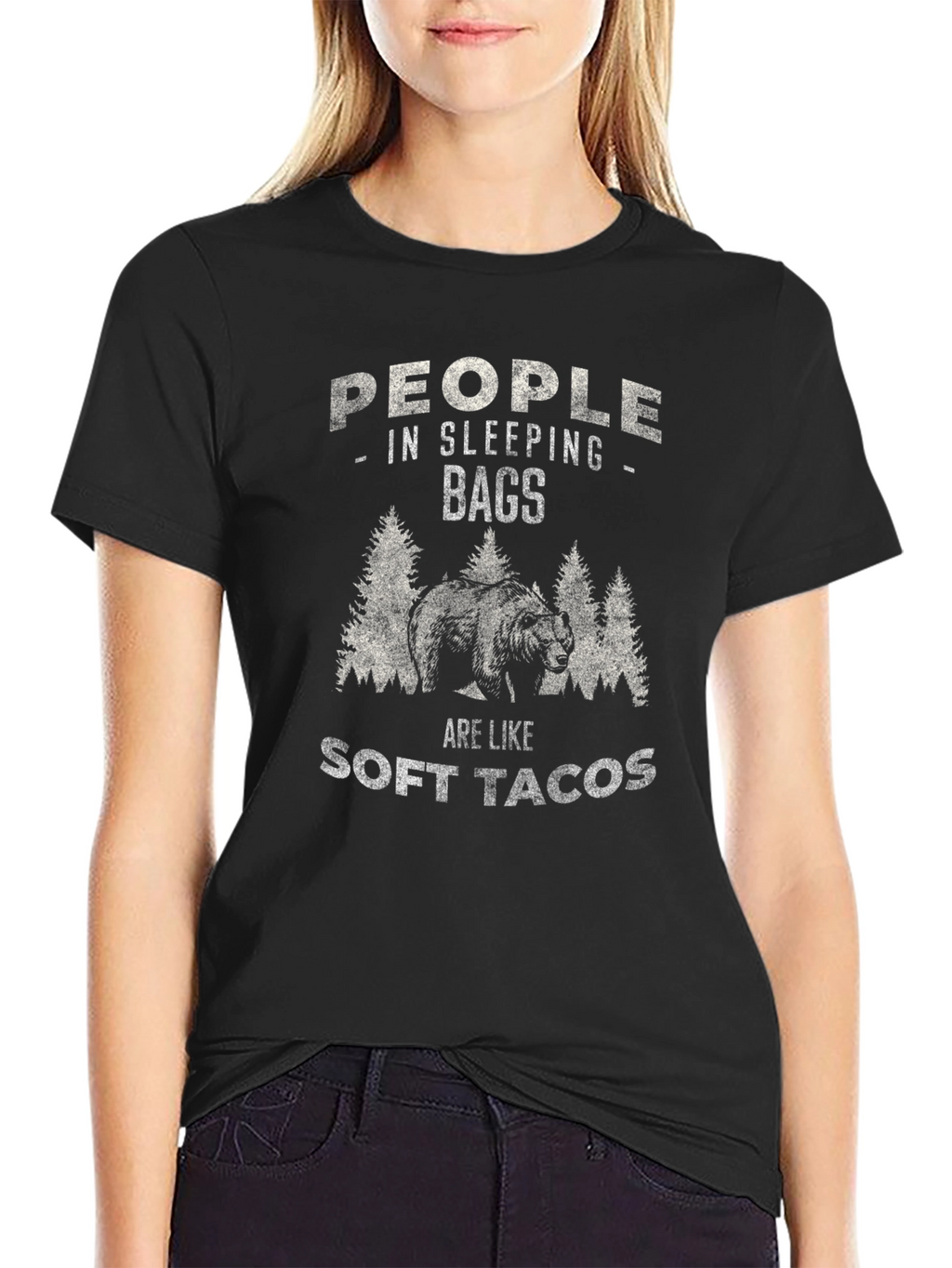 People in Sleeping Bags Soft Tacos Graphic Tee