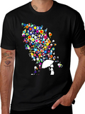 Musical Rain Unisex Black T-Shirt