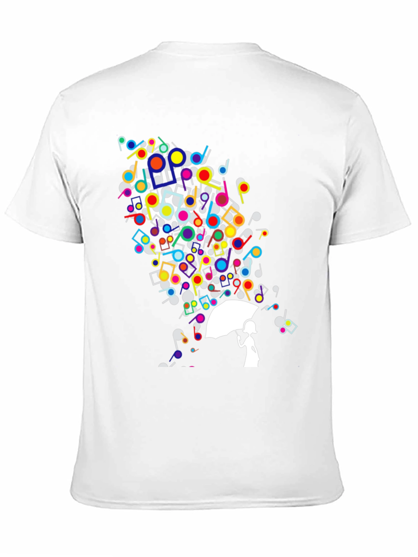 Musical Rain Unisex Black T-Shirt