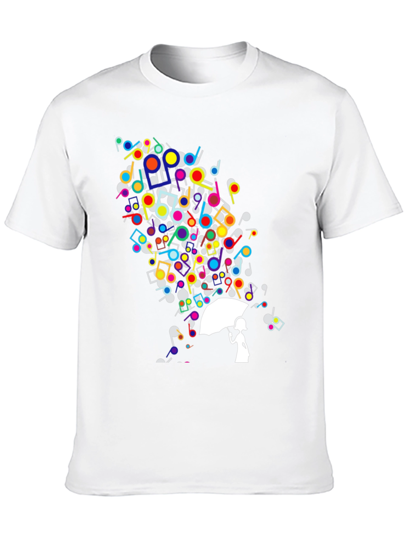 Musical Rain Unisex Black T-Shirt