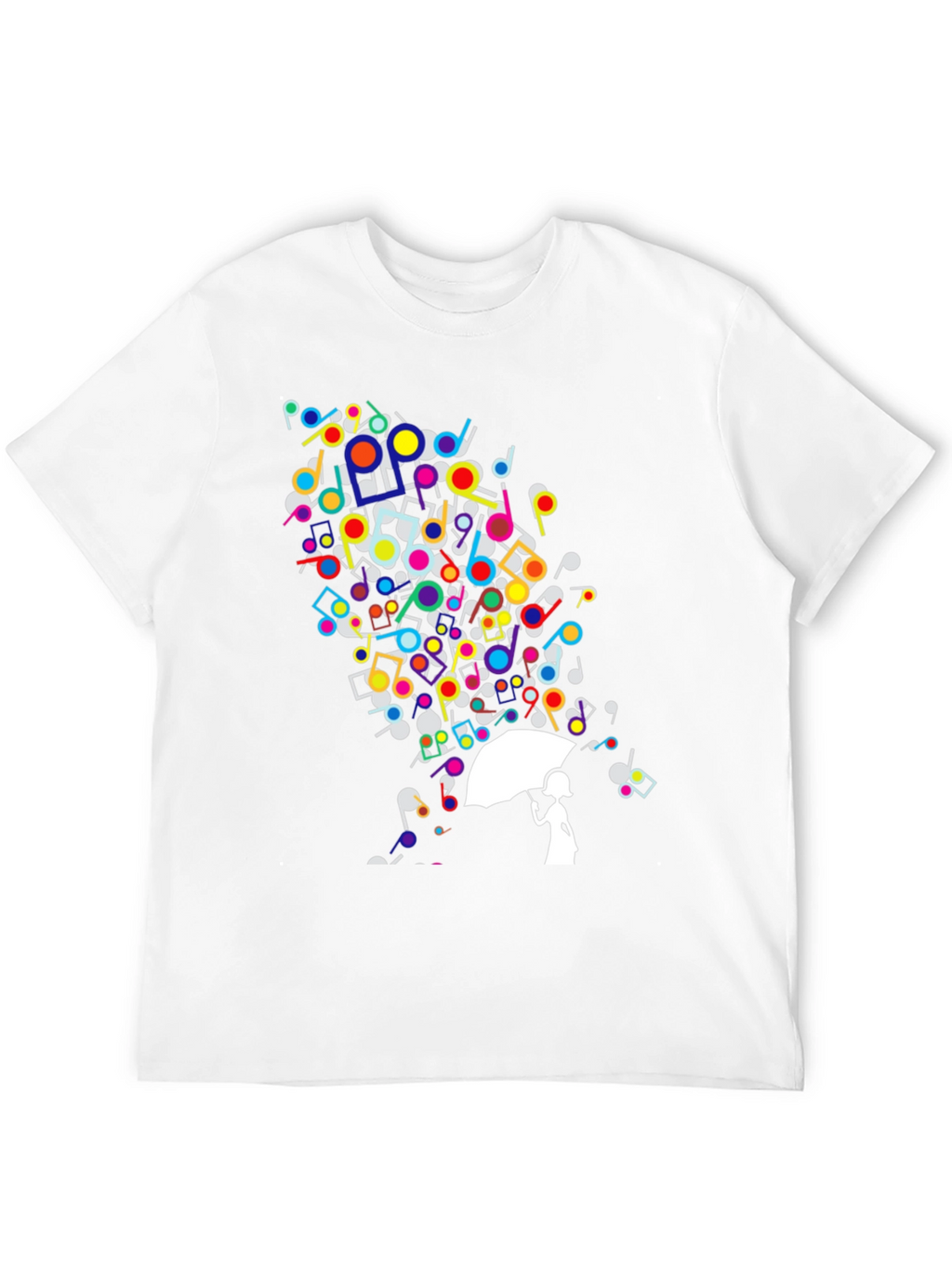 Musical Rain Unisex Black T-Shirt