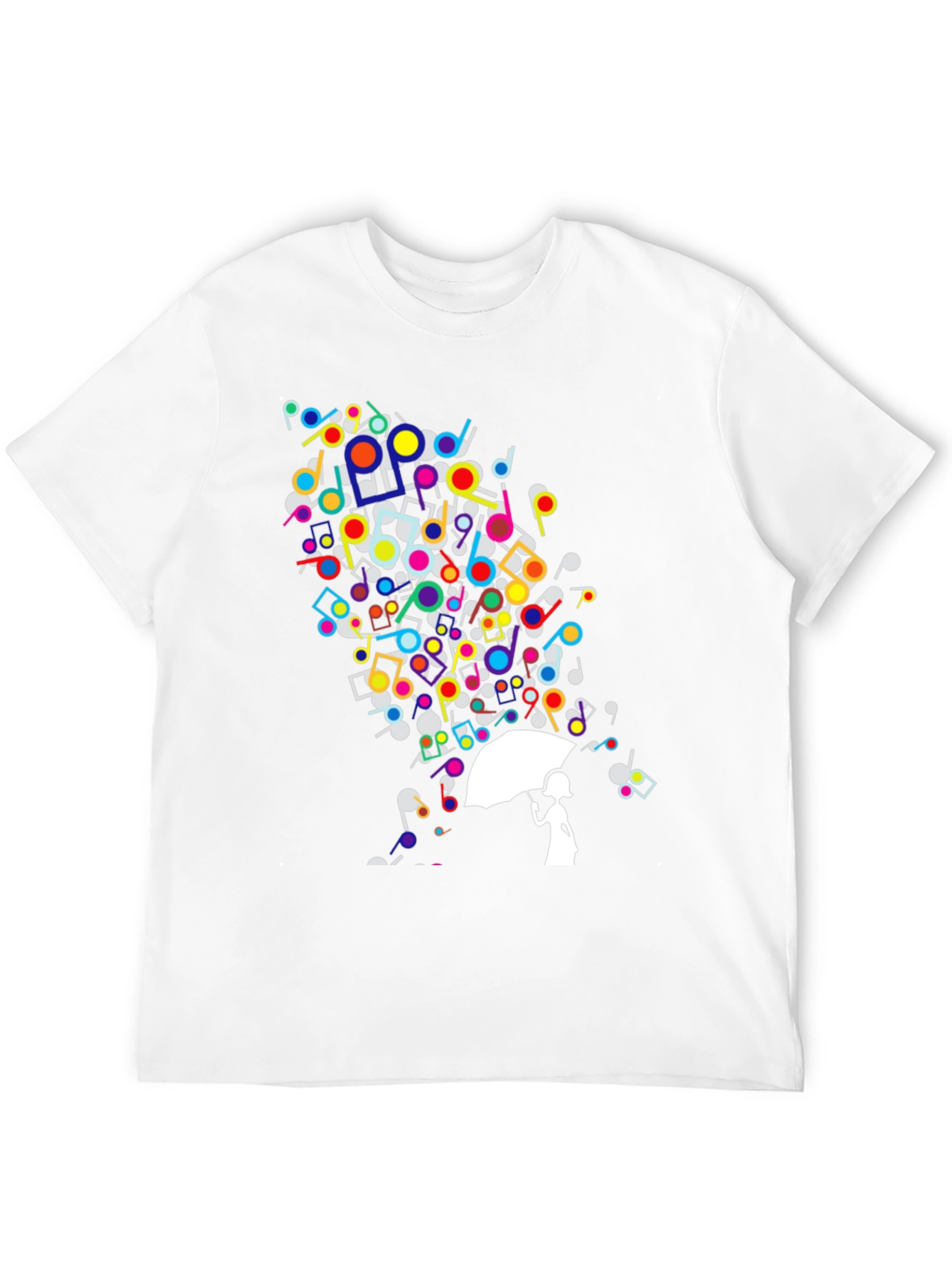 Musical Rain Unisex Black T-Shirt