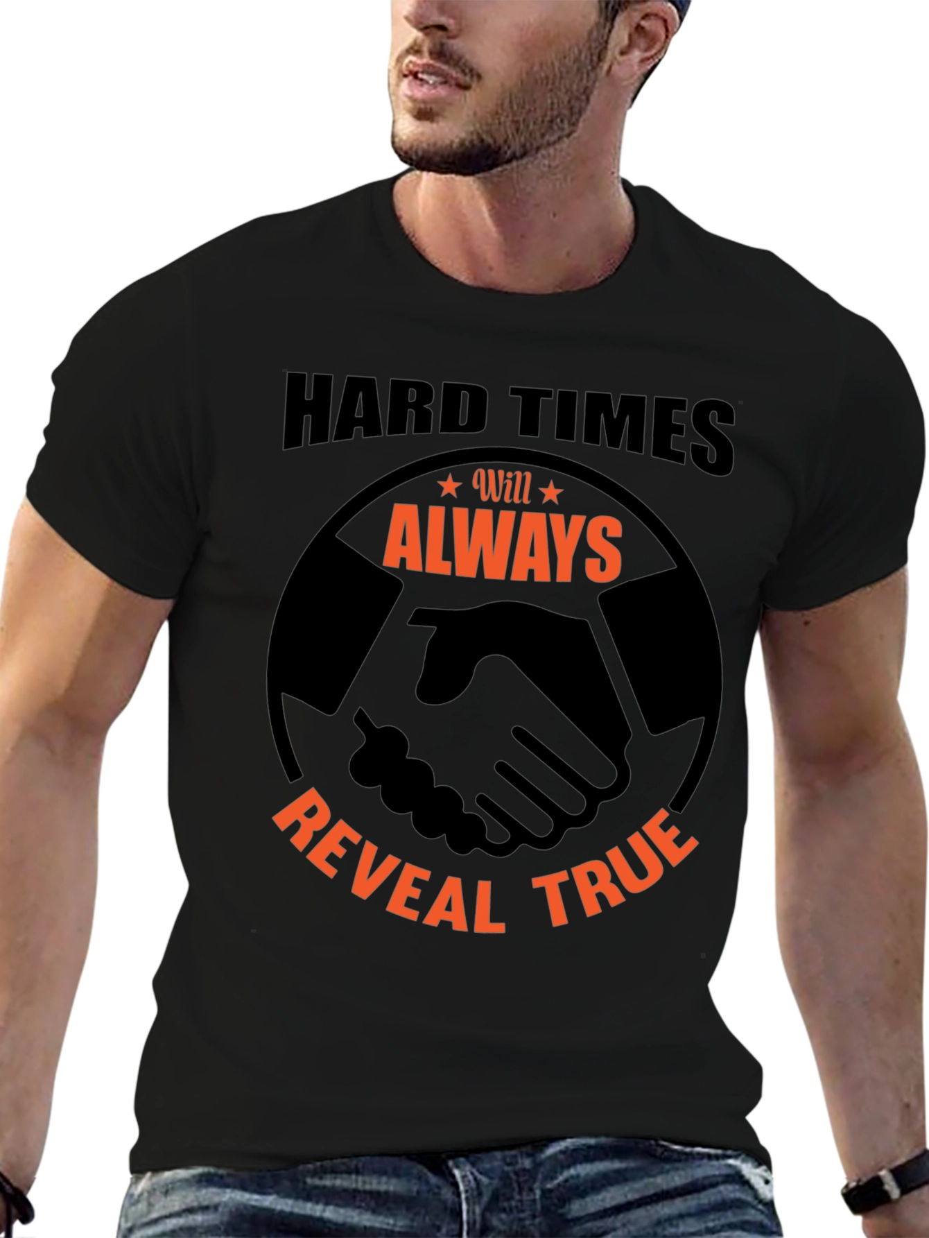 Hard Times Reveal True Black T-Shirt
