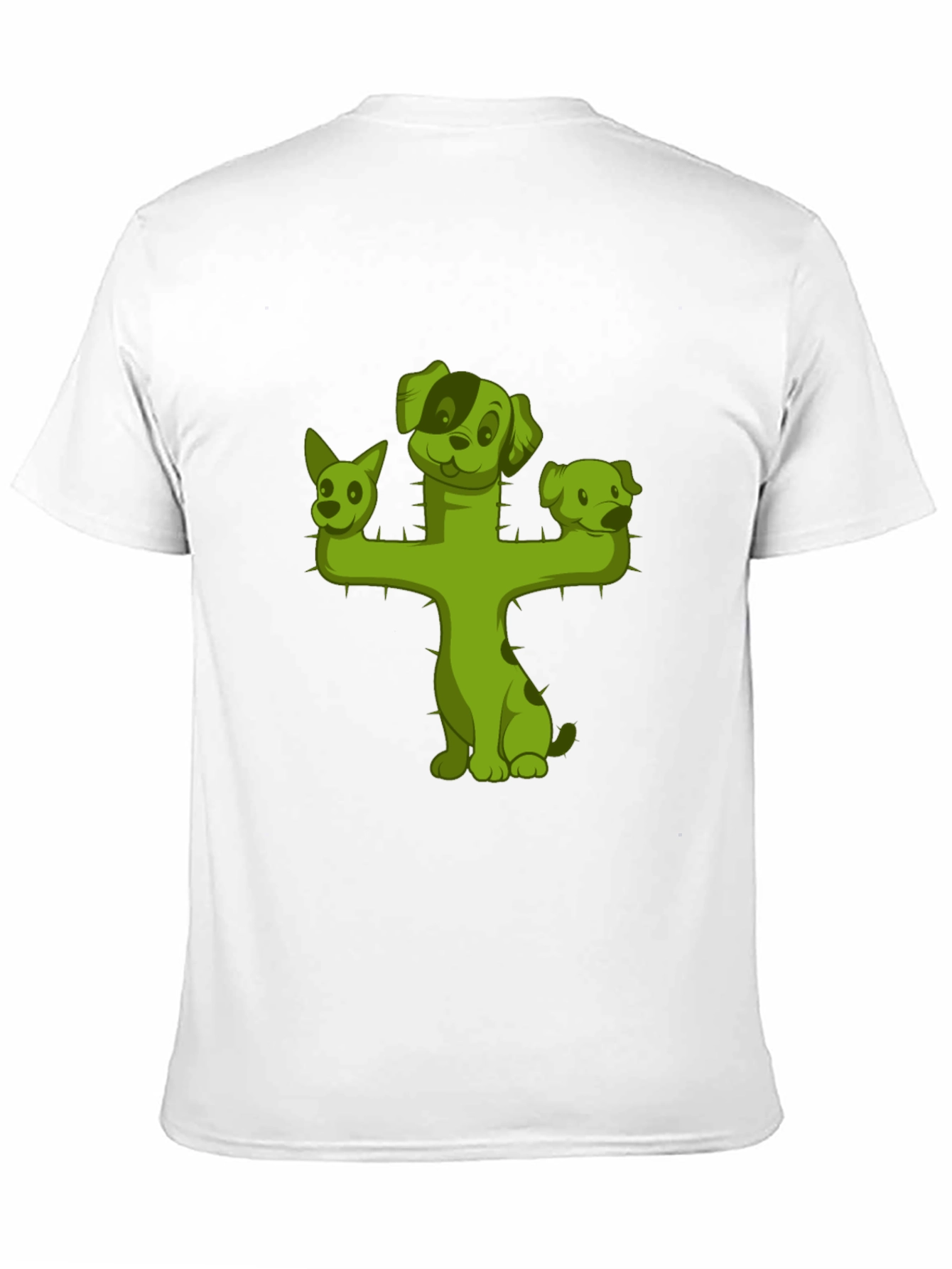 Cactus Dog T-Shirt - Black Cotton Tee