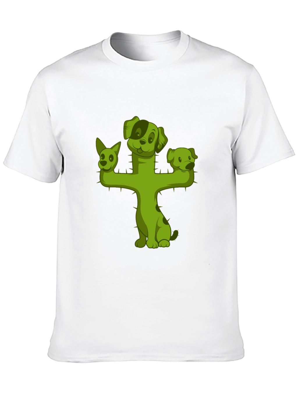 Cactus Dog T-Shirt - Black Cotton Tee