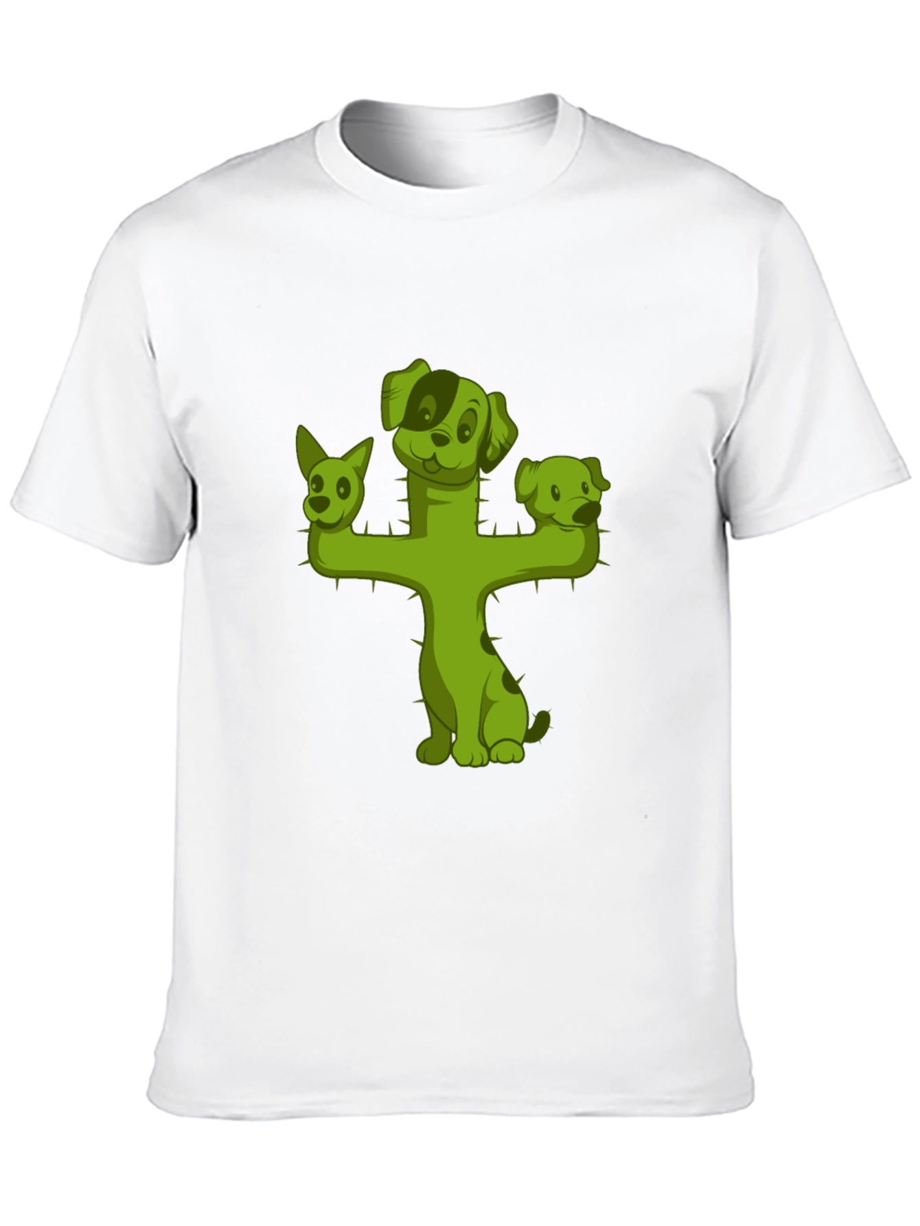 Cactus Dog T-Shirt - Black Cotton Tee