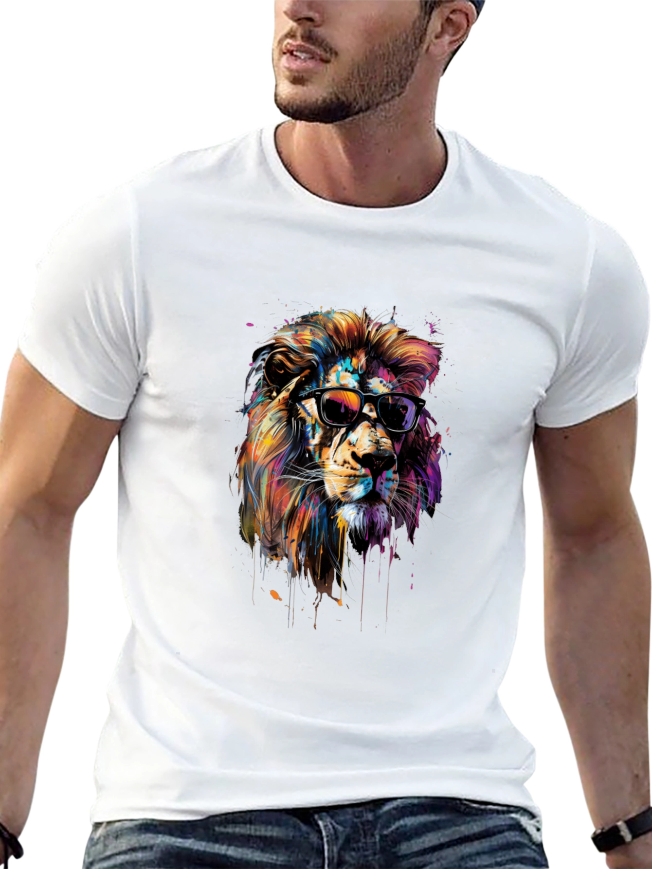 Cool Lion Graphic T-Shirt