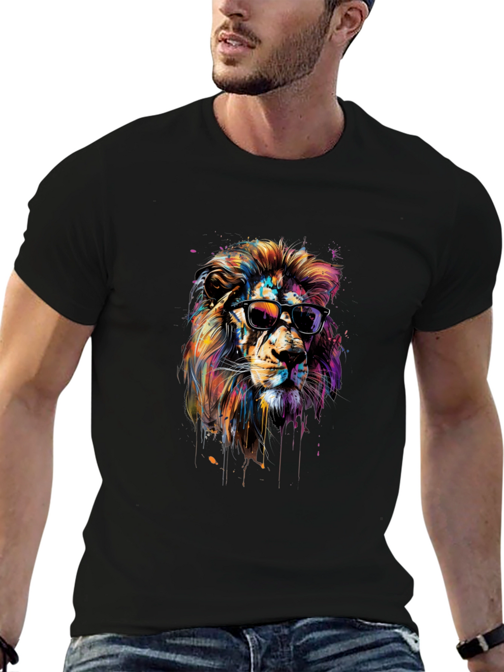 Cool Lion Graphic T-Shirt