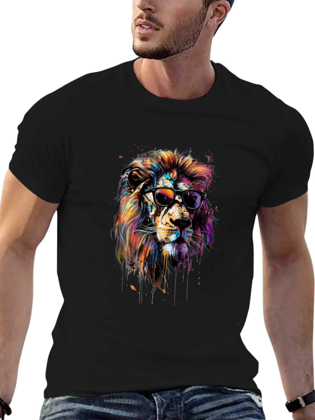 Cool Lion Graphic T-Shirt