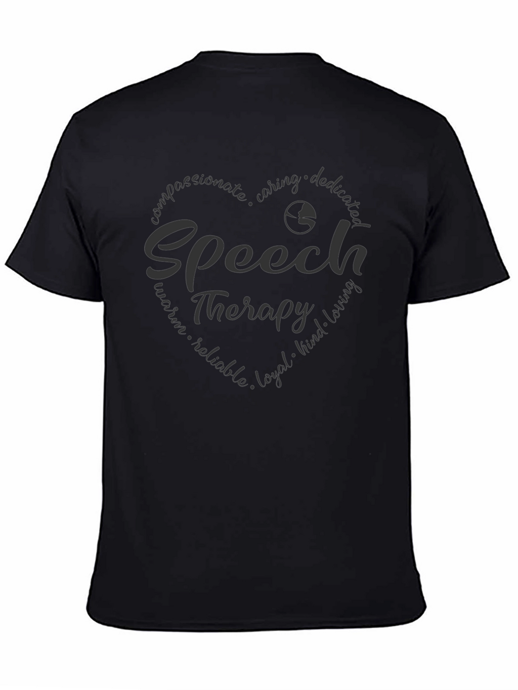 Speech Therapy Heart Design T-Shirt - Compassionate Tee