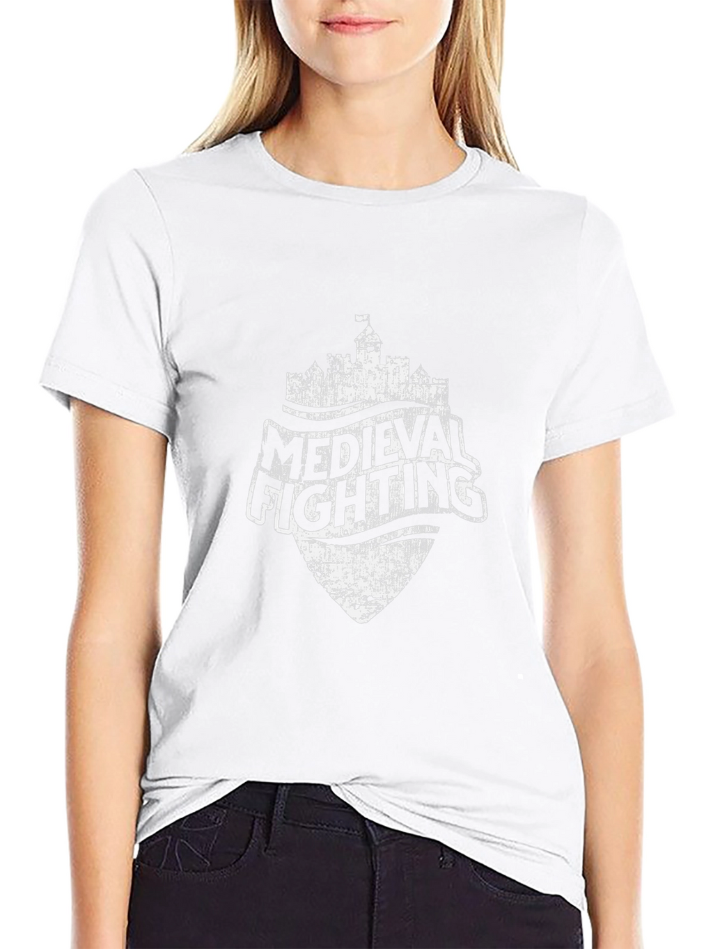 Medieval Fighting Castle Shield T-Shirt