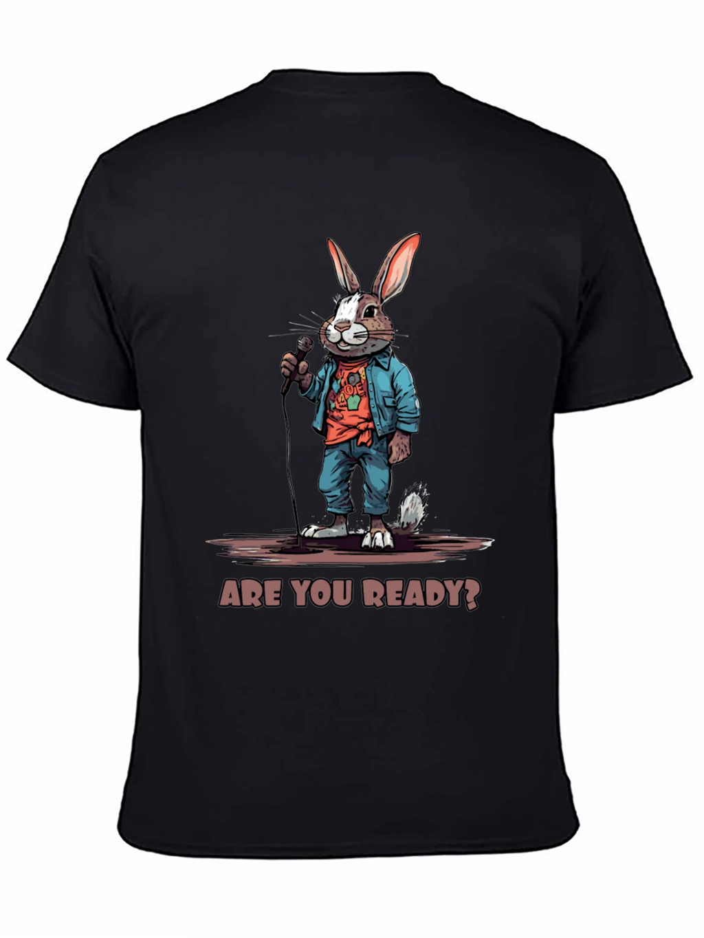Are You Ready? Bunny Graphic T-Shirt