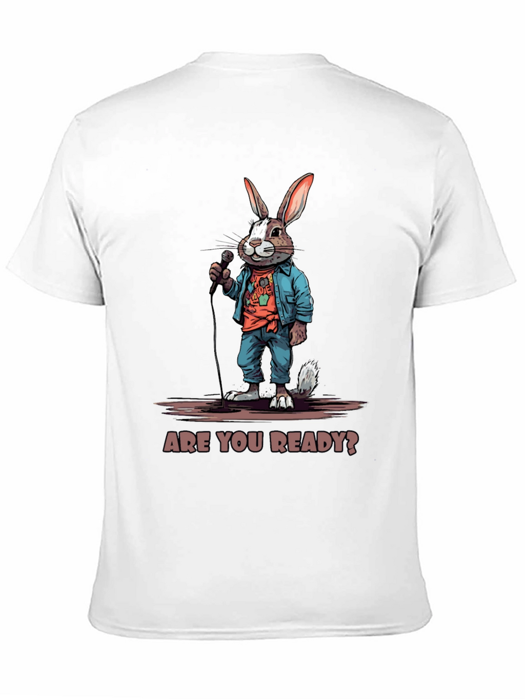 Are You Ready? Bunny Graphic T-Shirt