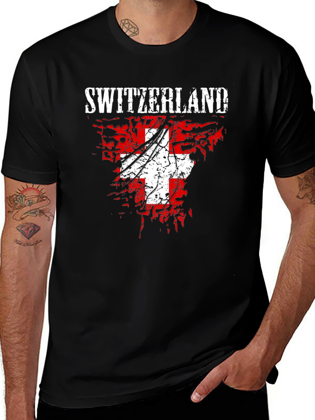 Switzerland Flag Graphic T-Shirt