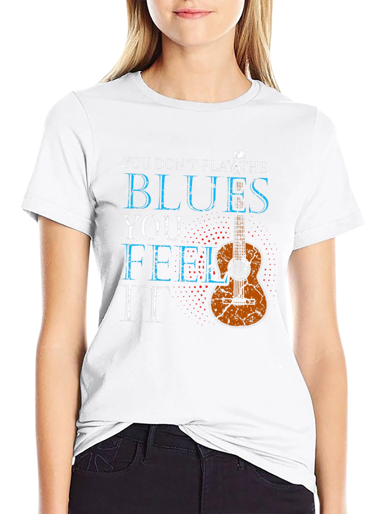 Blues Music Guitar Graphic T-Shirt