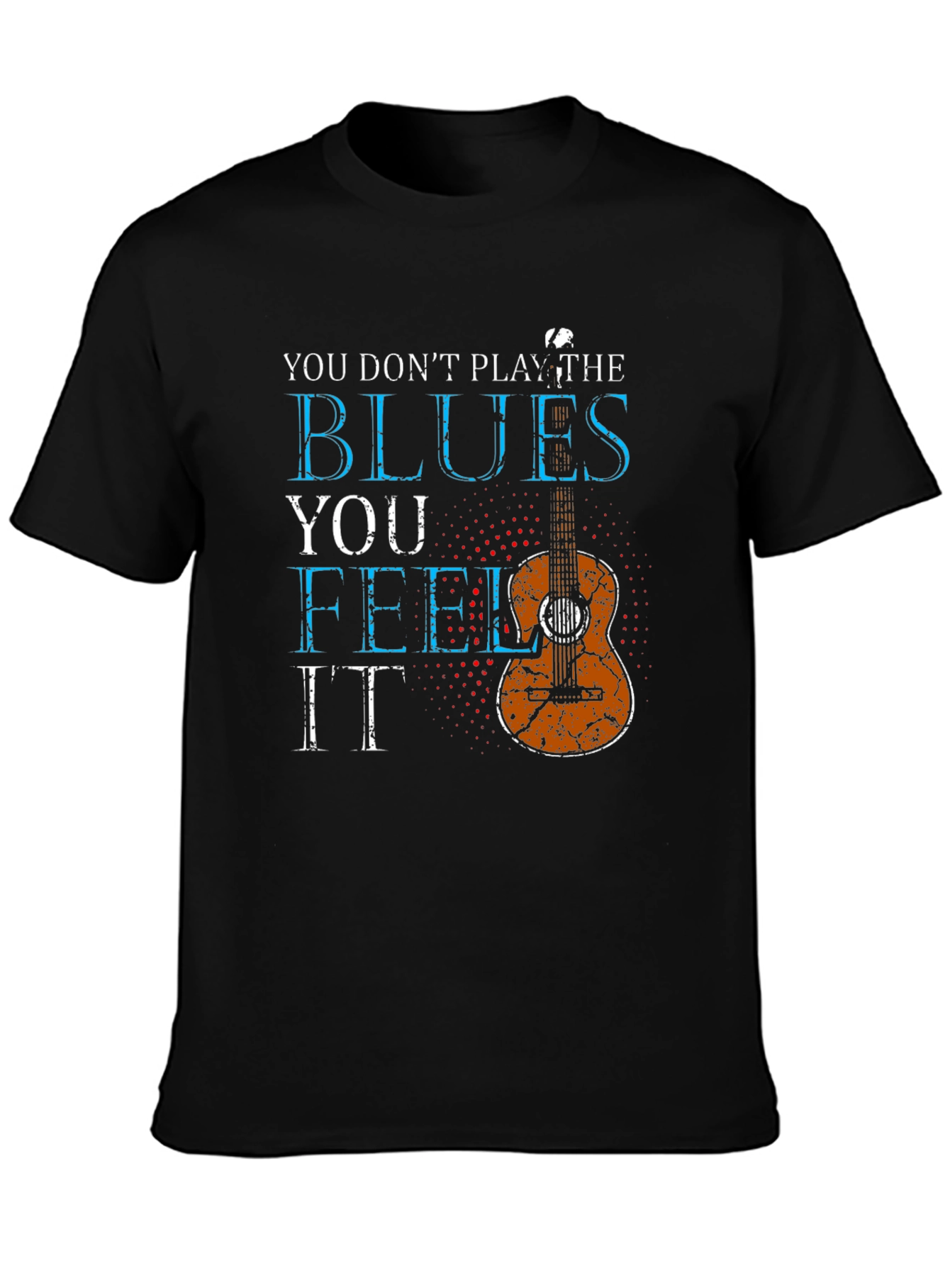 Blues Music Guitar Graphic T-Shirt