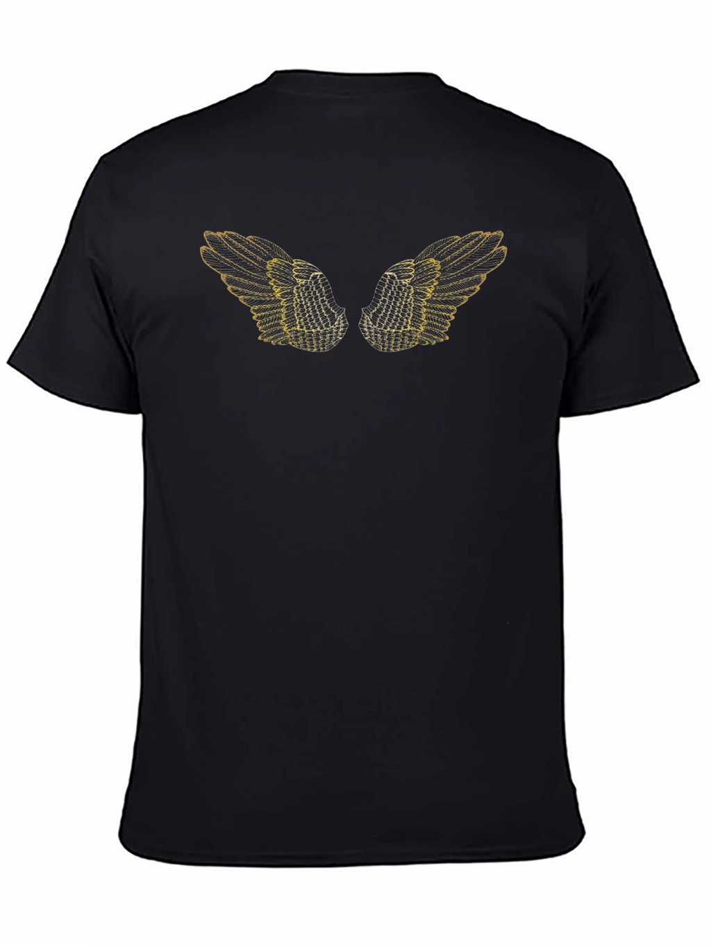 Winged Graphic Black Tee - Unisex