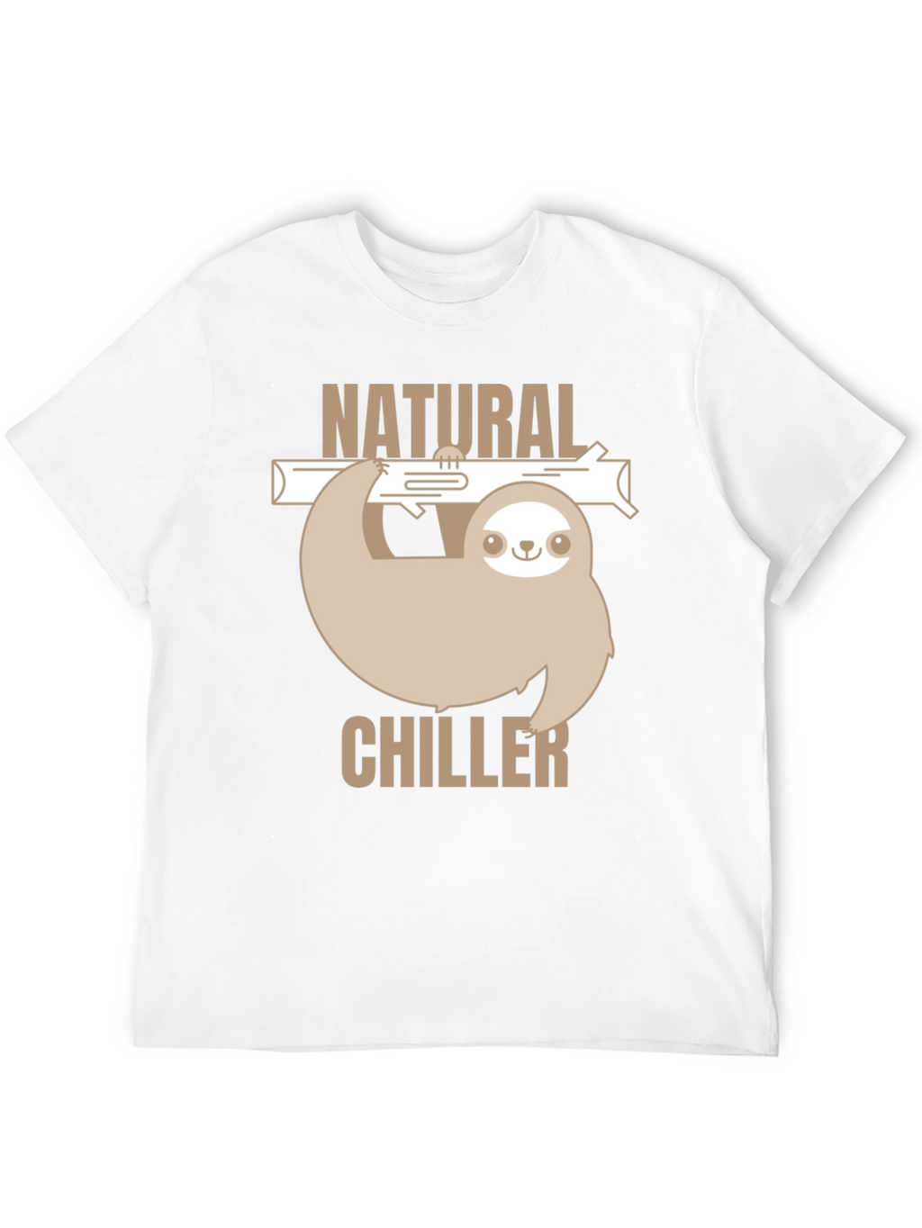Natural Chiller Sloth Graphic T-Shirt