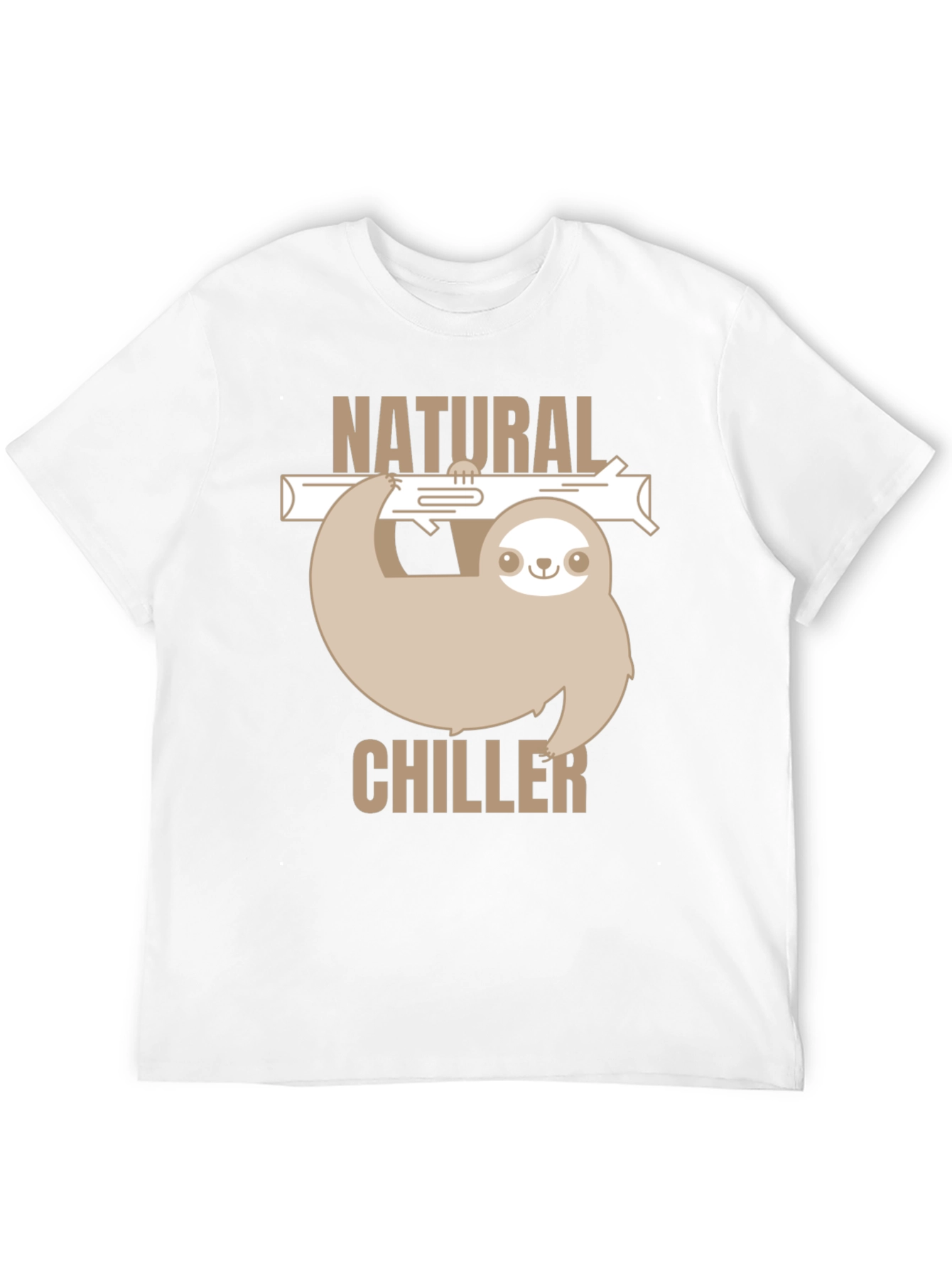 Natural Chiller Sloth Graphic T-Shirt